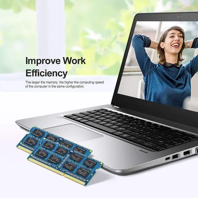Alt view image 2 of 5 - Rasalas 16GB kit (2x8GB) DDR3 1333MHz SODIMM PC3-10600 CL9 204-Pin Non-ECC Unbuffered Notebook Laptop RAM Memory Upgrade