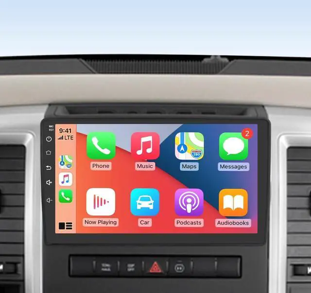 Main image of Junsun 4GB+64GB Car Radio Stereo for Dodge RAM 1500 2500 3500 2009 2010 2011 2012 Jeep Wrangler JK 2007-2018, Android 13 Build in Wireless Carplay Android Auto WiFi Blutooth 10 inch Head Unit