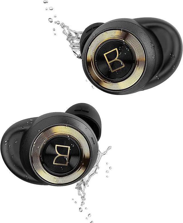 Alt view image 2 of 5 - Monster Achieve 100 AirLinks Wireless Earbuds, True Wireless Earbuds Bluetooth Headphones, Earphones in-Ear Built-in Mic Headset, 24-Hour Playtime, Water Resistant Design for Sports, Bla