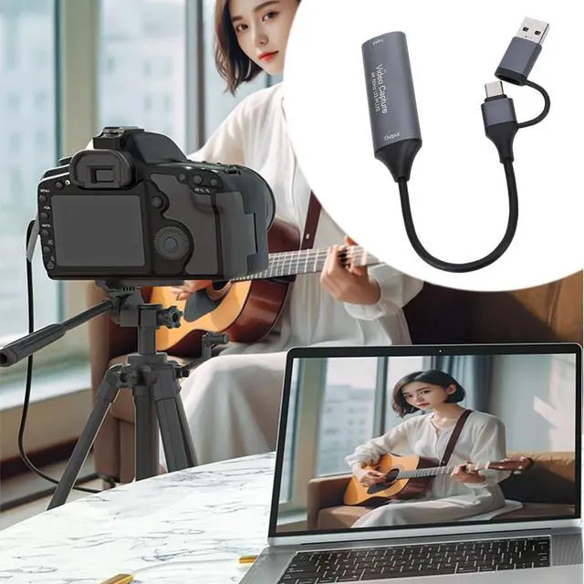 Alt view image 3 of 5 - VELATEMOR Video Capture Card, 4K Input HDMI to USB 3.0 A and USBC Capture, 1080P HD 60fps with Low Latency Card, for Gaming, Streaming, Teaching, Video Conference