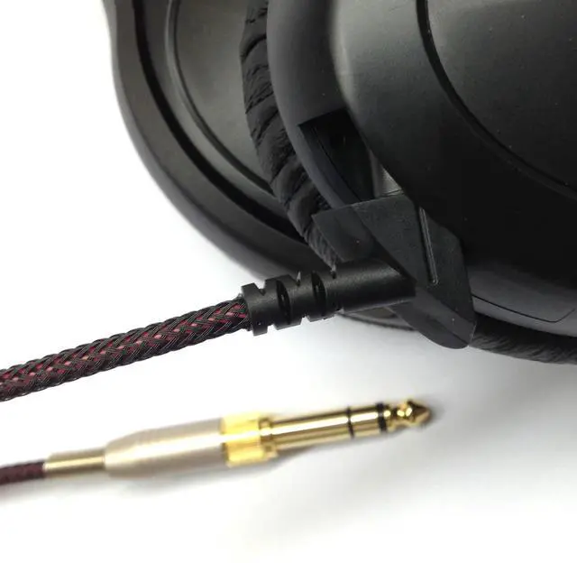 Alt view image 5 of 5 - NewFantasia Replacement Audio Cable Compatible with Sennheiser PXC450, PXC350, PC350, HD380 PRO Headphones Braided Wire Audio Upgrade HiFi Stereo Cord 3.1meters/9.9feet