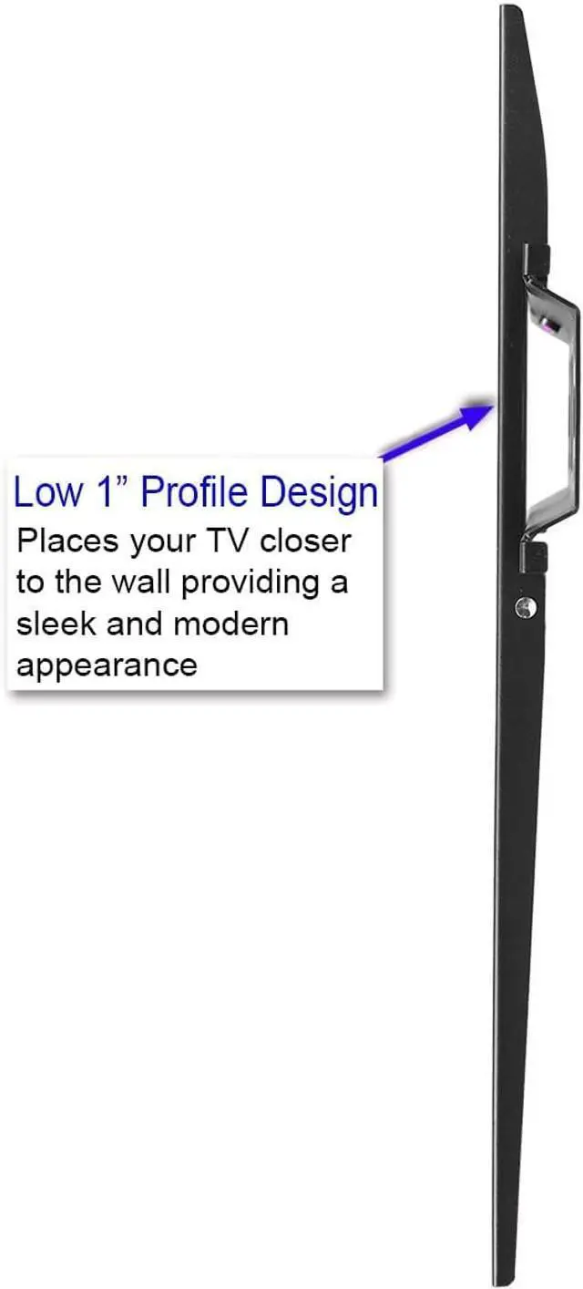 Alt view image 5 of 5 - Cheetah Fixed TV Mount (2-Pack) for Most 26-60 Inch TVs up to 115lbs, Each with 10ft HDMI Cable, VESA 400x400mm, Flat Screen TV Wall Mount Bracket, Fits 16" Studs, Quick Release Lock, Low 1" Profile