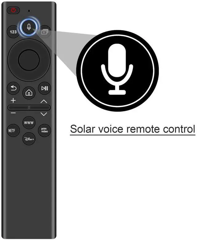 Alt view image 2 of 5 - BN59-01385D BN59-01391D Replacement Solar Voice Remote Control Compatible for Samsung Neo QLED 4K 8K Smart TV QN900A QN800A QN900B QN85A QN85B QN90A QN90B QN95B QN800B QN700B Series QN85QN90AAFX
