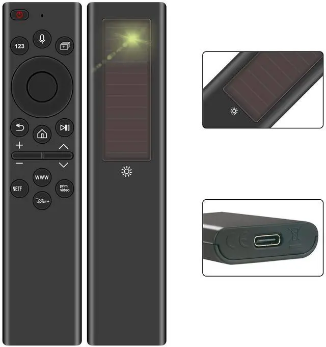 Alt view image 3 of 5 - BN59-01385D BN59-01391D Replacement Solar Voice Remote Control Compatible for Samsung Neo QLED 4K 8K Smart TV QN900A QN800A QN900B QN85A QN85B QN90A QN90B QN95B QN800B QN700B Series QN85QN90AAFX