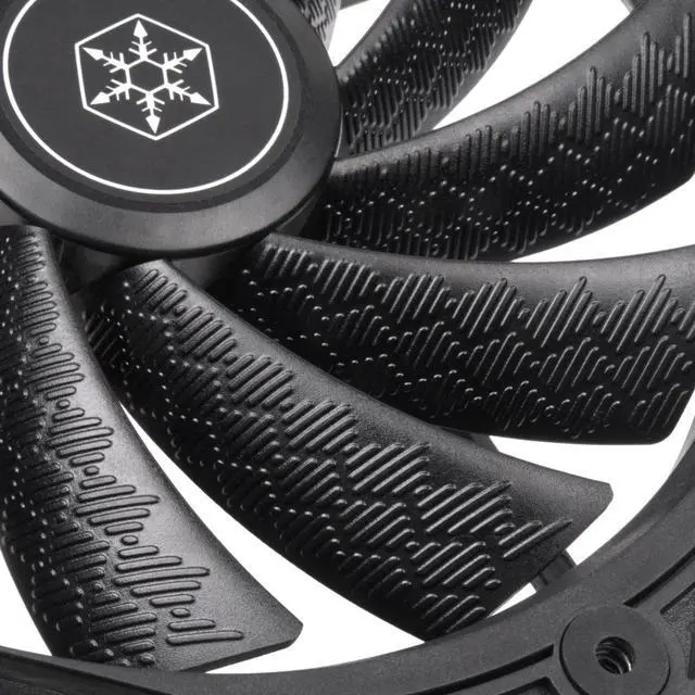 Alt view image 2 of 5 - Silverstone Technology Shark Force 160 Performance Enhanced 160mm (with 140mm mounting Holes) PWM Fan, SST-SF160B