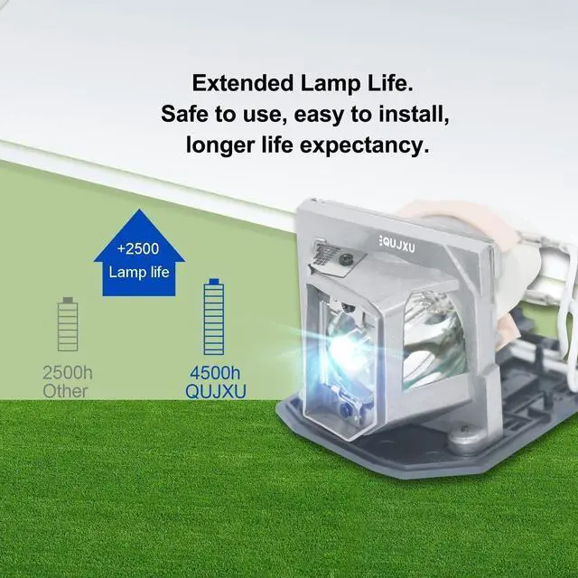 Alt view image 3 of 5 - QUJXU BL-FP230D BL-FP230J BL-FP230H SP.8EG01GC01 Replacement Projector Lamp Bulb with Housing for Optoma HD20 HD23 HD230X HD180 HD2200 TX612 GT750 TH1020 EH1020 HD200X HD21