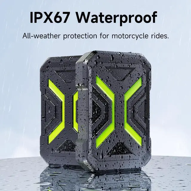 Alt view image 4 of 5 - Motorcycle Dash Cam Front and Rear, Dual 1080p Dash Cam for Motorcycle with 64GB SD Card IP67 Waterproof, Loop Recording 24H Parking Monitor Night Vision with App Control Max Support 128 GB