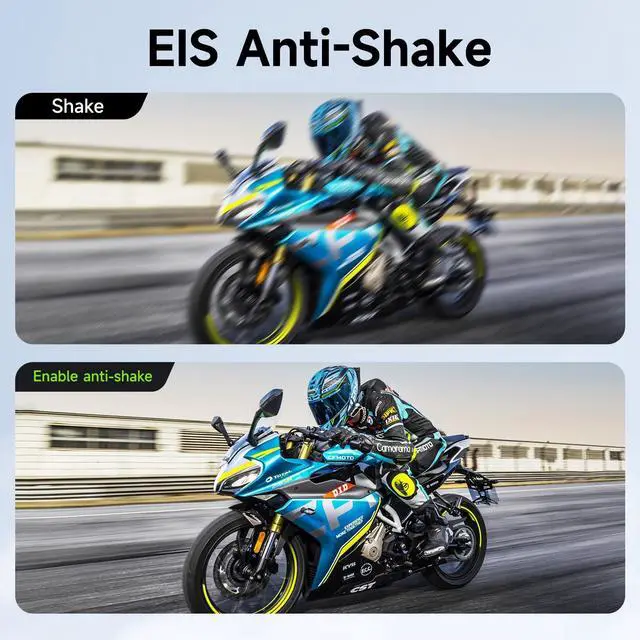 Alt view image 5 of 5 - Motorcycle Dash Cam Front and Rear, Dual 1080p Dash Cam for Motorcycle with 64GB SD Card IP67 Waterproof, Loop Recording 24H Parking Monitor Night Vision with App Control Max Support 128 GB