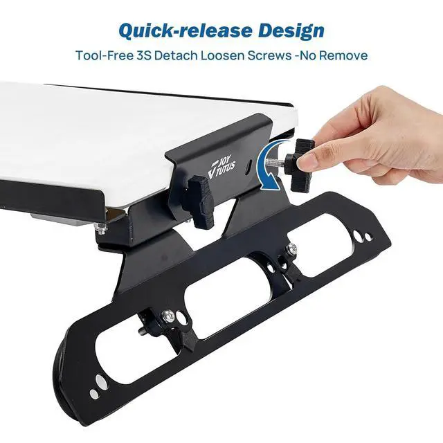 Alt view image 3 of 5 - JOYTUTUS Metal Mount Compatible with Starlink Mini for F-150 (2015+) Drill-Free Cab Installation for F-250-F-550 (2017+) Black
