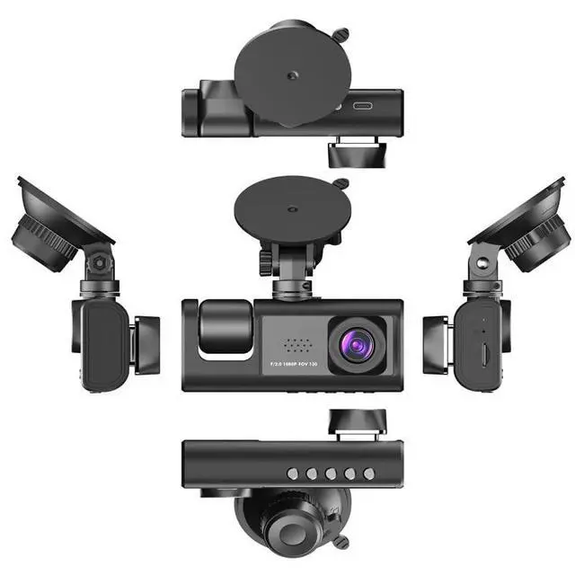 Alt view image 4 of 5 - The Perfect Part Dash Cam - Rechargeable Dual Dash Camera for Cars with Touch Screen, Backup Camera, Charger, Support, AVIN Cable & Screws, Wireless Dash Cam for Car, 1080P Front & Rear Dash Ca