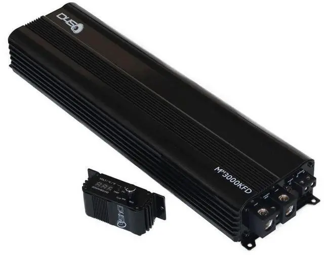 Main image of Down4Sound MM3000KFD Mini Maxx Black Gloss 3000W RMS Mini Full Bridge Monoblock Car Audio Amplifier