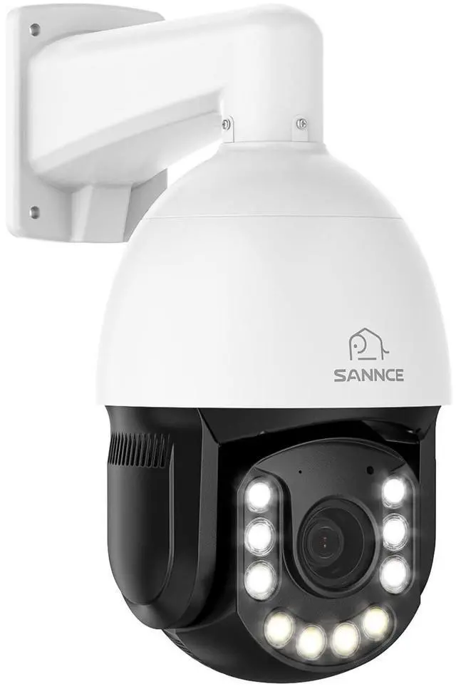 Main image of SANNCE 4K 8MP PTZ PoE Security Camera - 20X Optical Zoom Dome Camera, Color Night Vision, Two-Way Audio, Human Detection, IP66 Weatherproof IP Cameras for Home Security, No TF Card Included