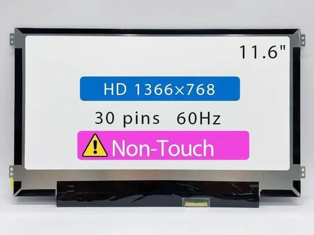 Main image of 11.6" Screen Replacement for Acer Chromebook 311 C733 C733U C721 C722,11 C732 C732L C731 C771, 511 C734 C741L C736, C720 C730 C730E C740 C735 LCD Display (HD 1366x768 Non-Touch 30 pin)