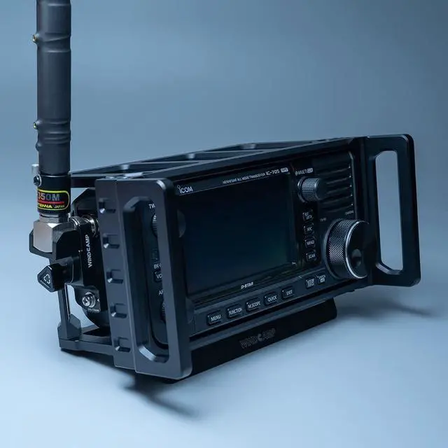 Alt view image 5 of 5 - WINDCAMP RC-2 Quick Release Antenna Support for ICOM 705 ICOM IC-705 Adapted for ARK-705 Shield