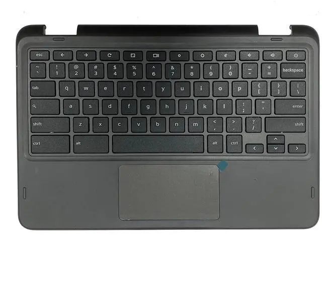 Alt view image 2 of 5 - Lyinsen Replacement for Dell Chromebook 11 3100 2-in-1 Laptop Upper Case Palmrest Keyboard Touchpad Assembly Part 11.6" 034Y6Y 34Y6Y AP2FD000300 Top Cover Black