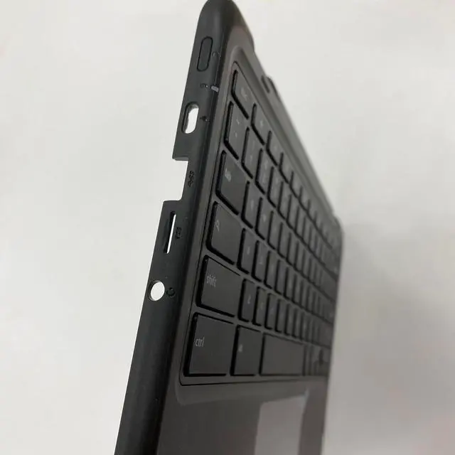 Alt view image 3 of 5 - Lyinsen Replacement for Dell Chromebook 11 3100 2-in-1 Laptop Upper Case Palmrest Keyboard Touchpad Assembly Part 11.6" 034Y6Y 34Y6Y AP2FD000300 Top Cover Black