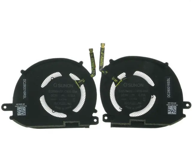 Main image of CPU and GPU Cooling Fan Pair for Dell XPS 13 9340 9345 9350, Fits 01R0HN 0CJF8H, DC 5V 0.5A