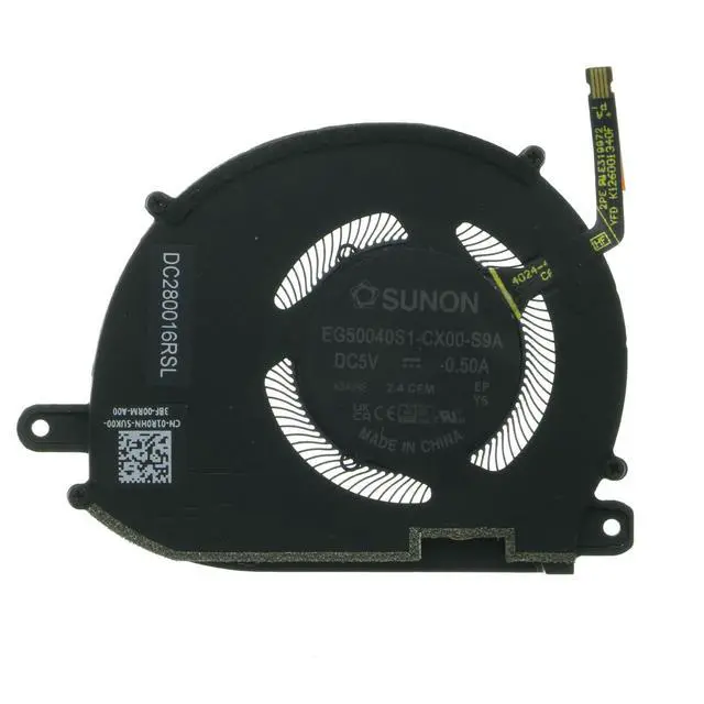 Alt view image 3 of 5 - CPU and GPU Cooling Fan Pair for Dell XPS 13 9340 9345 9350, Fits 01R0HN 0CJF8H, DC 5V 0.5A