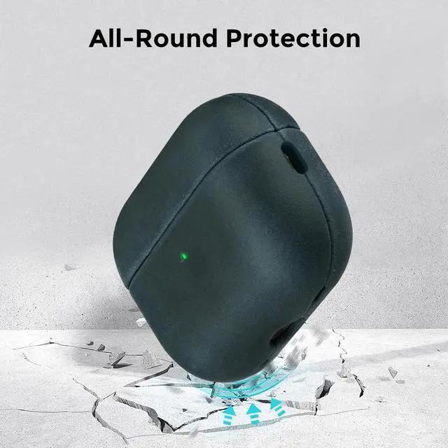 Alt view image 5 of 5 - Bouixel for AirPods Pro 3 Case (2025), Handcrafted Genuine Leather Cover with Lanyard, Vintage Crazy Horse Leather, Unique Patina, MagSafe Ready, Compatible with Apple AirPods Pro