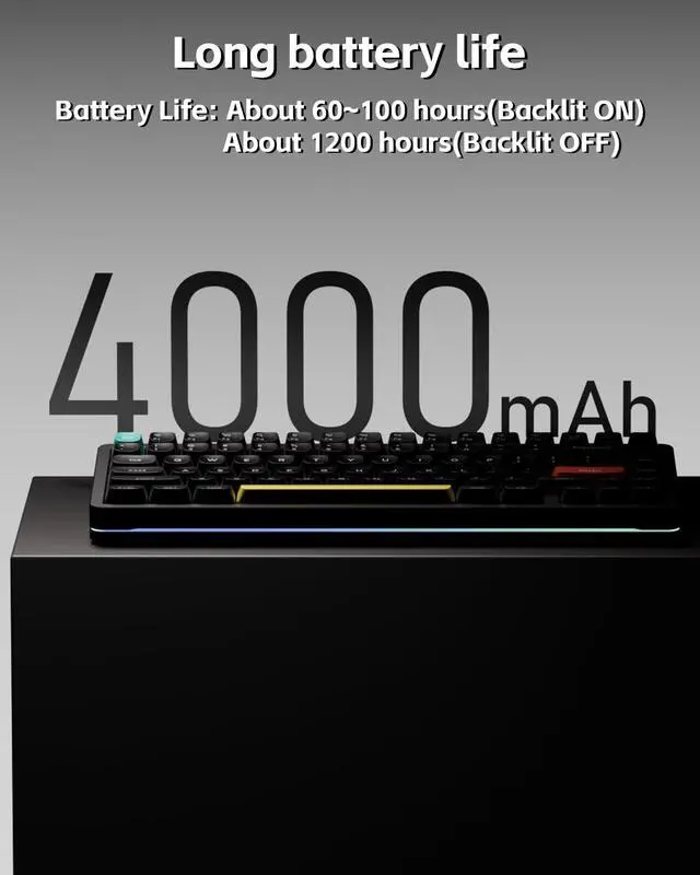 Alt view image 4 of 5 - NuPhy Halo V2 IO Wireless Mechanical Keyboard with PBT Keycaps,Hot Swappable Custom Gaming Keyboard,Aluminum Alloy Frame,RGB Backlit,Gasket Structure,BT5.0/USB-C/2.4GHz Low Latency Office Keybo