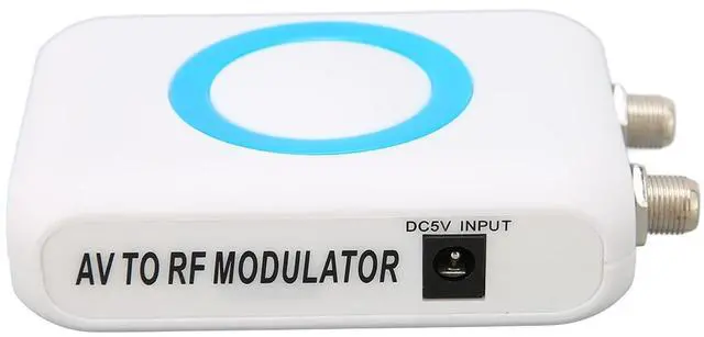 Alt view image 4 of 5 - Dilwe RF Modulator Coaxial Adapter, M65A NTSC HD VHF Demodulator Converter with Cable, HD Input, AV Output, RF Output for CATV System