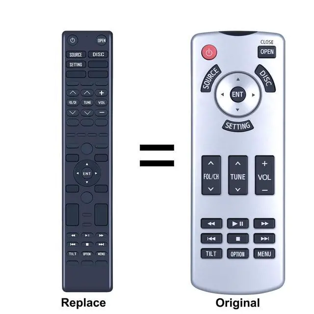 Alt view image 2 of 5 - ZWP Replacement Remote Control fit for 2013 2014 2015 Toyota Land Cruiser DVD Entertainment System 8617060110
