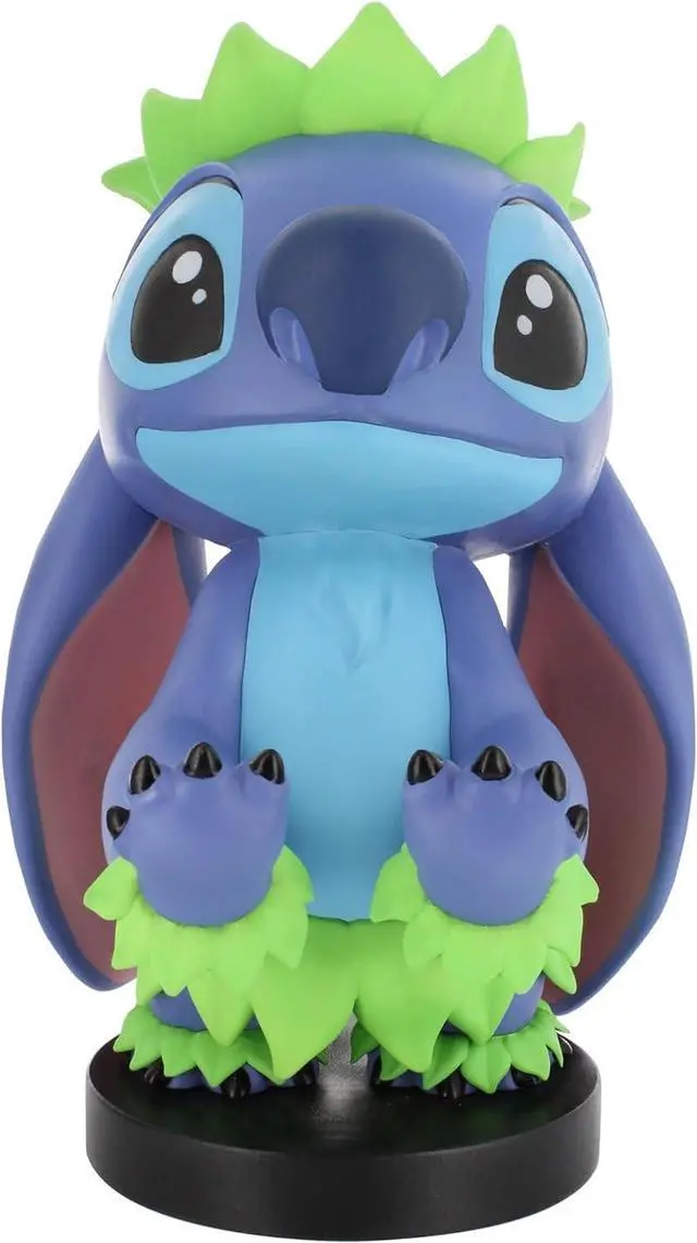 Main image of Exquisite Gaming Stitch Phone Holder & Controller Stand, 8.5 in Hula Figure, Disney Licensed