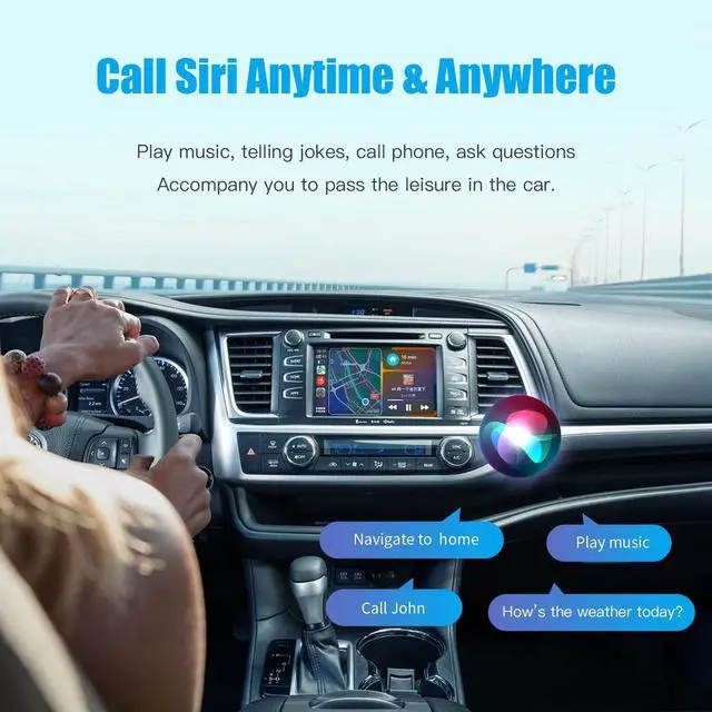 Alt view image 3 of 5 - Wireless Carplay Android Auto Adapter for Toyota with Entune2.0 2014-2019, Fits for Tundra/Highlander/RAV4/Tacoma/Camry/Corolla/Avalon/Prius/CH-R/Sienna (FT-Adapter)