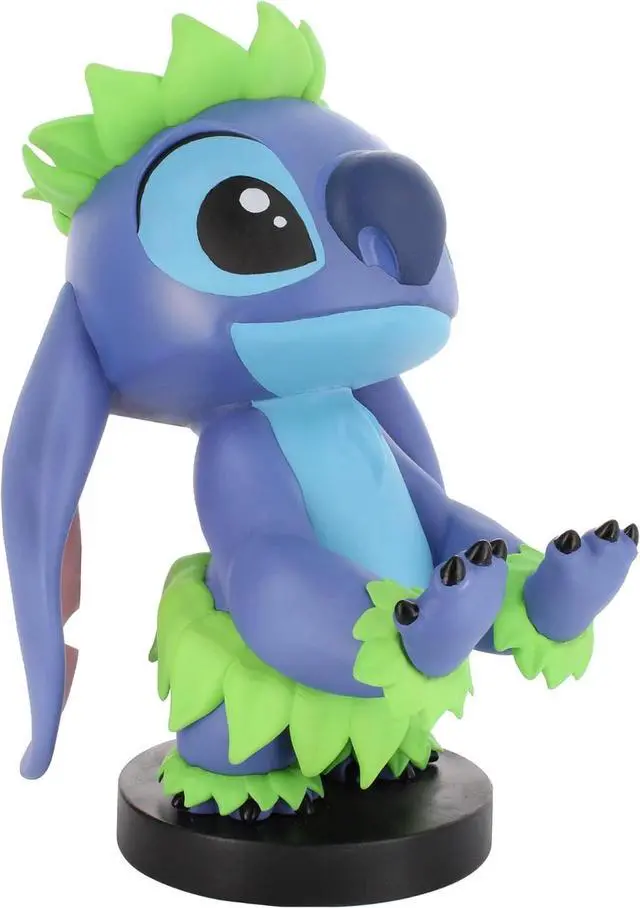 Alt view image 3 of 5 - Exquisite Gaming Stitch Phone Holder & Controller Stand, 8.5 in Hula Figure, Disney Licensed