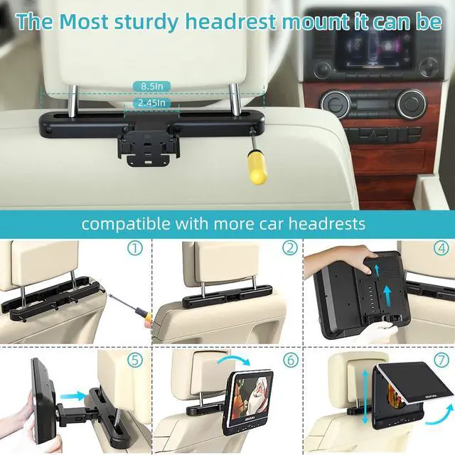 Alt view image 5 of 5 - Dual Car DVD Players (Inches, 10)