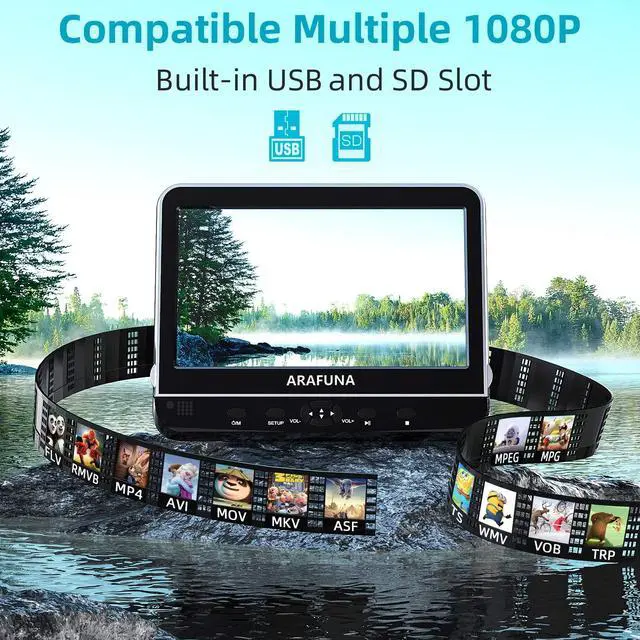Alt view image 3 of 5 - Dual Car DVD Players (Inches, 10)