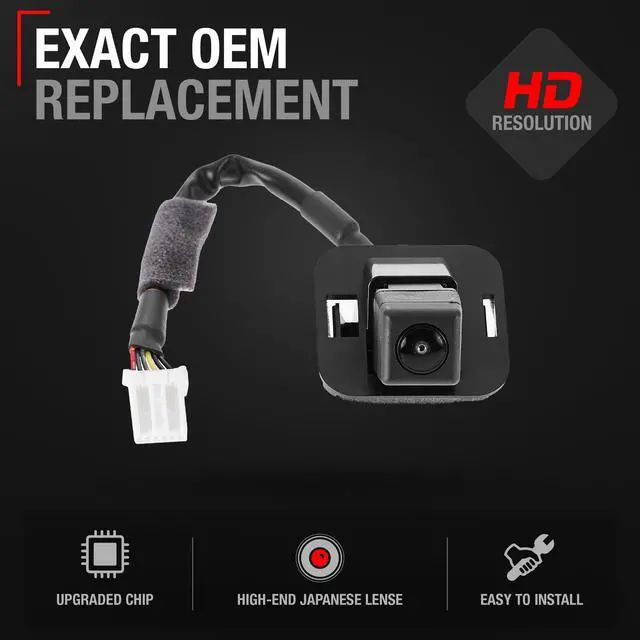 Alt view image 2 of 5 - Rear View Backup Camera - Compatible with 2013 Honda Accord Sedan EX, 2013 Honda Accord Sedan EX/LX/Sport, 2013 Honda Accord Sedan LX, 2013 Honda Accord Sedan Sport - OEM 39530T2AA61, HO1960116