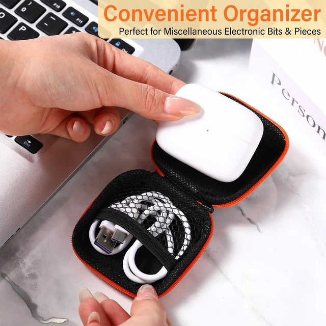 Alt view image 5 of 5 - Paterr 30 Pack Square Earbud Case Pouch Bulk with Clip, Multicolor