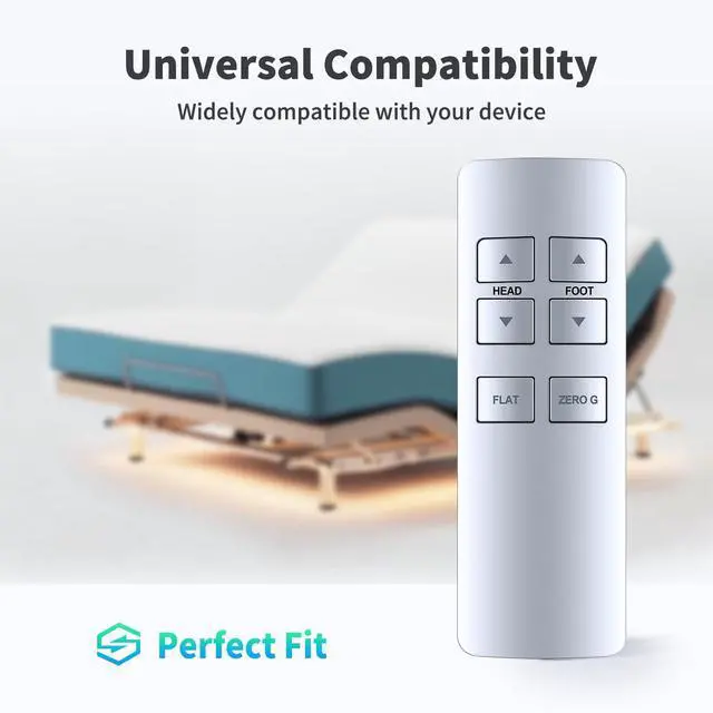 Alt view image 4 of 5 - Snrigw Replacement Remote Control for OKIN Refined, Serta & Beautyrest Compatible with Model JLDK.27.09.12 Motion Essentials III/iSeries Adjustable Bases