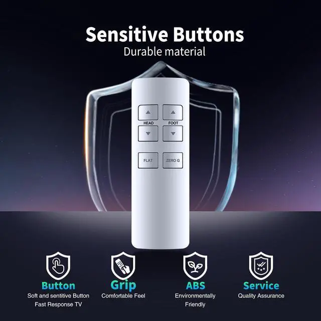 Alt view image 5 of 5 - Snrigw Replacement Remote Control for OKIN Refined, Serta & Beautyrest Compatible with Model JLDK.27.09.12 Motion Essentials III/iSeries Adjustable Bases