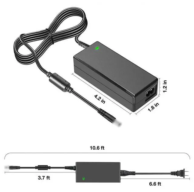 Alt view image 2 of 4 - saschedross AC Adapter Replacement for Sumitomo Type-72C+ Type-82C+ Type-Q102-CA TYPE-Q101-M12 Fusion Splicer Fiber Optic T-55 T-57 T-72C+ T-82C+ T-Q102 ADC-16 DC10-15V Power Supply Mains PSU, Black