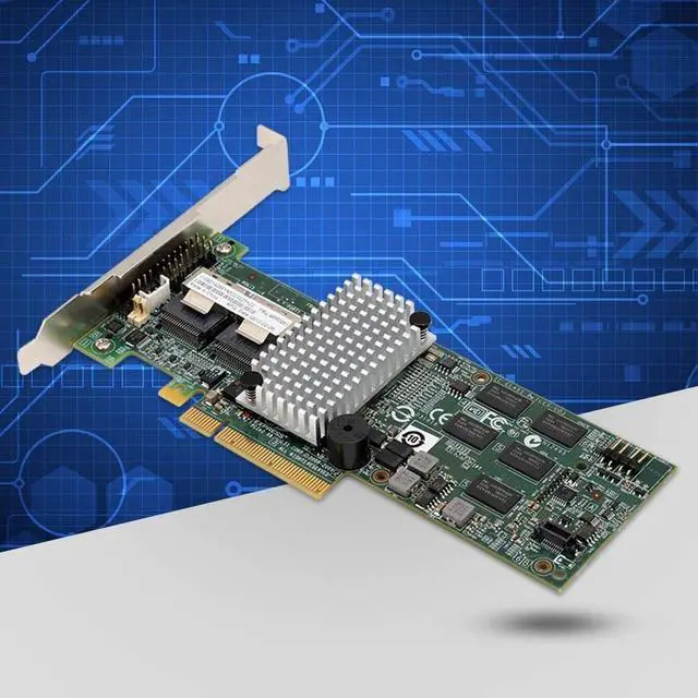 Alt view image 3 of 5 - 6Gbps SAS Controller Adapter for HBA 9260-8i - PCIe x8 RAID Controller with 6Gb/s SATA Support, Compatible with 3Gb/s & 6Gb/s SAS Hard Disk Drives