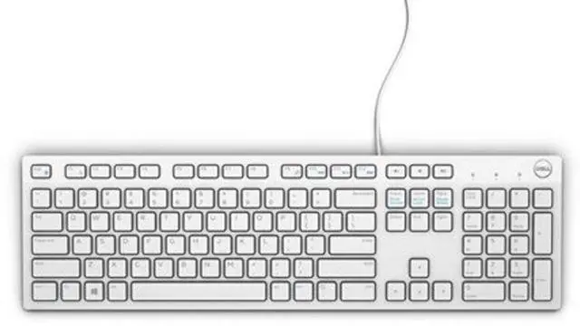 Alt view image 2 of 4 - Dell KB216 Keyboard USB QWERTY US International White, 0580-ADGM (International White)