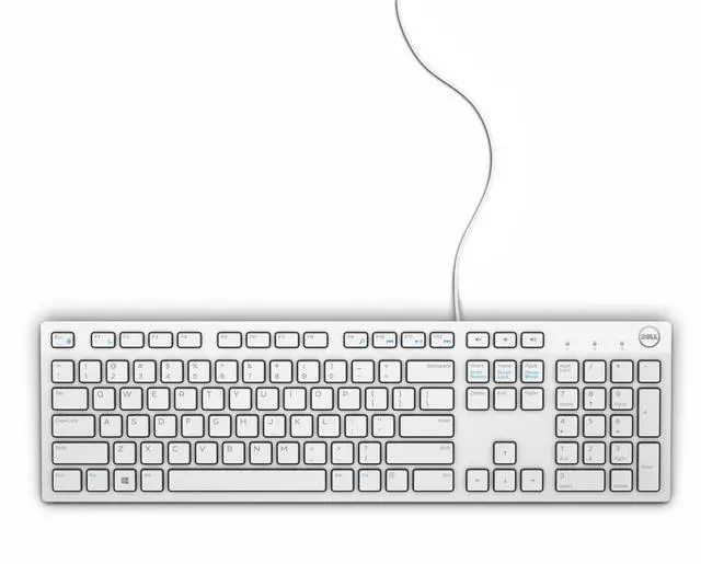 Main image of Dell KB216 Keyboard USB QWERTY US International White, 0580-ADGM (International White)