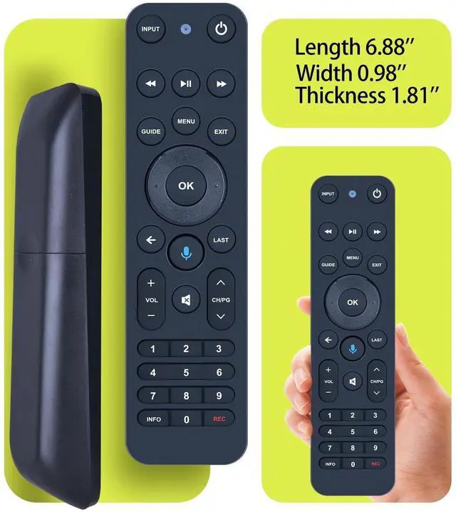Alt view image 5 of 5 - RYQIF Voice Replacement Remote Control for Verizon FiOS TV All in One, Compatible with MG3-R32140B & VRC4100 BLE