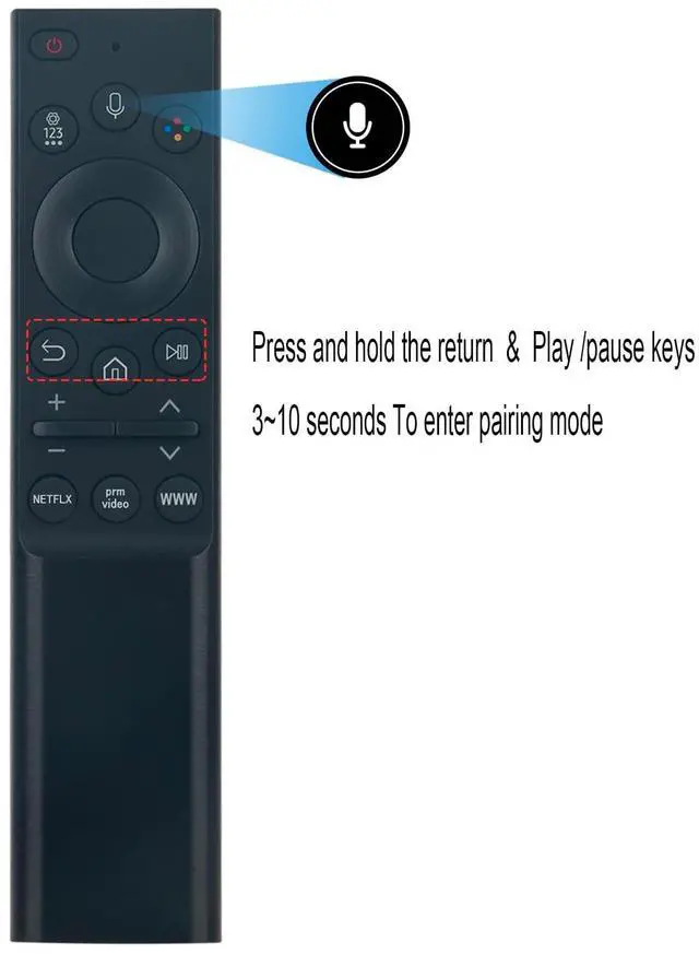 Alt view image 4 of 5 - BN59-01363N Replacement Voice Smart Remote Control Compatible with Samsung QLED Smart TV 2022, Sub Smart Remote BN59-01363A