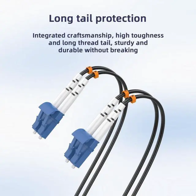 Alt view image 4 of 5 - Jeirdus 250M LC to LC Outdoor Armored Duplex 9/125 SM Fiber Optic Cable Jumper Optical Patch Cord Singlemode 250Meters 820ft LC-LC