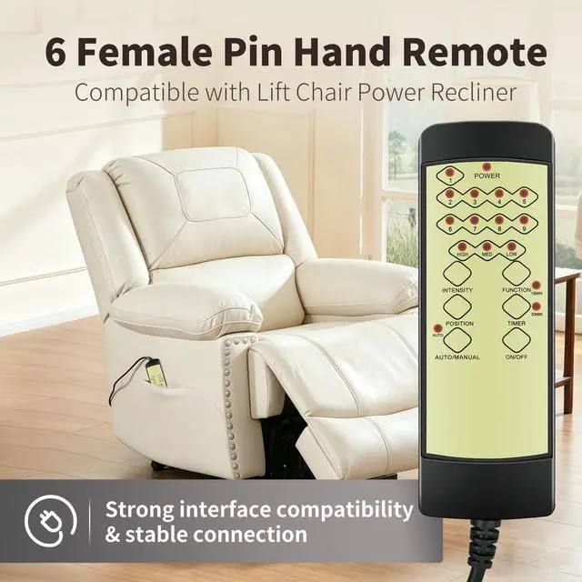 Alt view image 2 of 5 - ZWP Replacement Remote Control for Vinsetto 6 Point Massage Chair CA921-171V810231