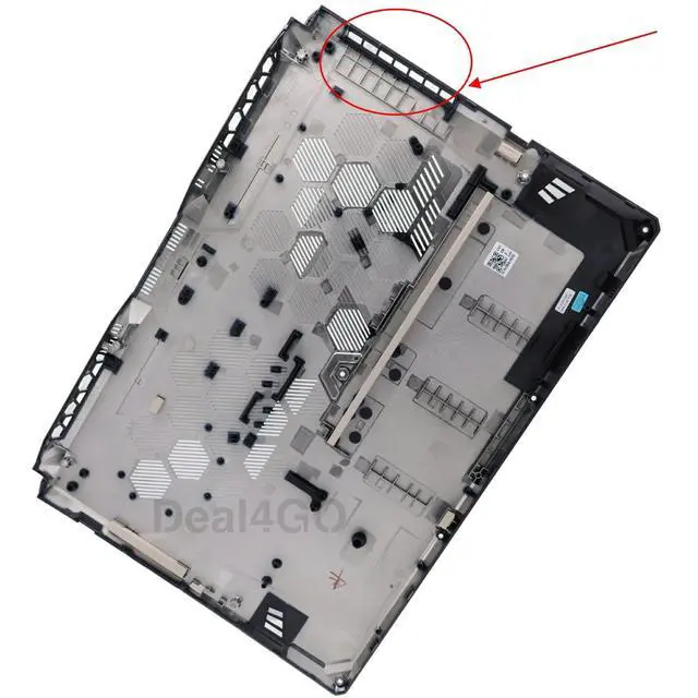 Alt view image 2 of 4 - Deal4GO 48Wh Lower Bottom Case Base Cover (7 Air-Outlet) Replacement for ASUS FA506 FX506 TUF506 FA566 FX566 TUF566 FA506NC-DS53 FX506HF-ES51