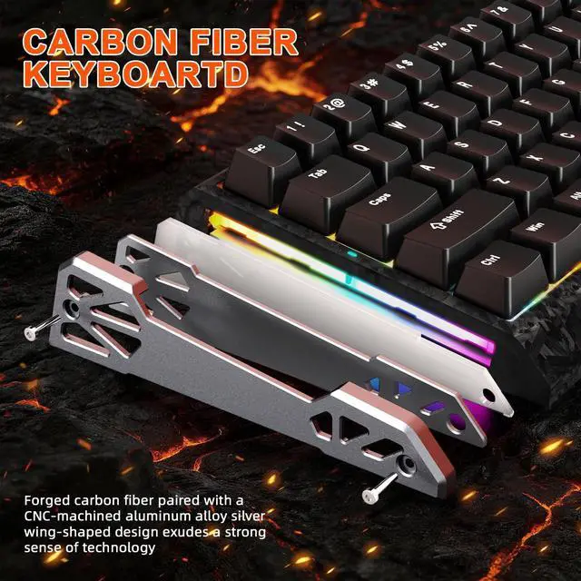 Alt view image 4 of 5 - ATTACK SHARK R68HE&R5 Ultra 8K Gaming Keyboard and Mouse Combo,Hall Effect Magnetic Wired Keyboard,39g Ultralight Carbon Diber Wireless Gaming Mouse 42K DPI,RGB Light,Web Diver for Win/Mac,Blac