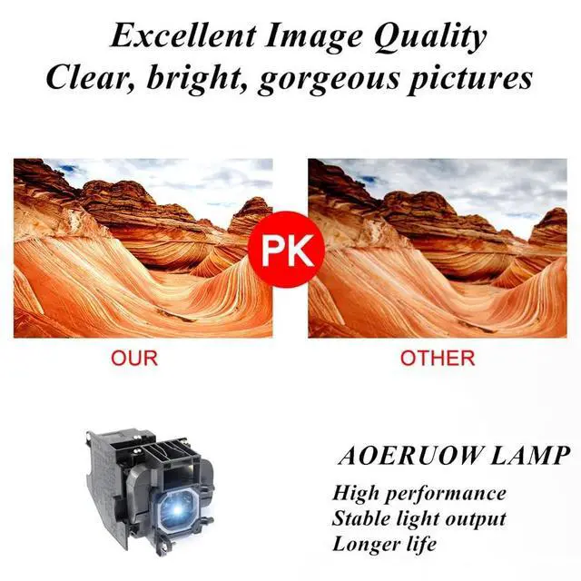 Alt view image 4 of 5 - AOERUOW NP44LP / 100014748 Replacement Lamp Bulb with Housing for NEC NP-P474U,NP-P474W,NP-PE523X,NP-PE532X,NP-P554U,NP-P554W,NP-P603X,NP-P604X Projectors