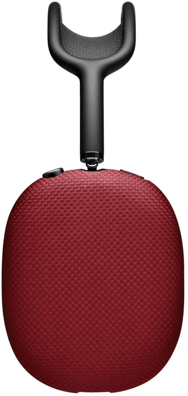 Alt view image 4 of 5 - Latercase for AirPods Max & AirPods Max 2 ^^ Ultra-Thin 0.6mm Aramid Fiber Case ^^ Lightweight 8g Hard Shell ^^ Precision Fit ^^ Anti-Scratch Matte Non-Slip Grip Red Weave AirPods Max Accessories