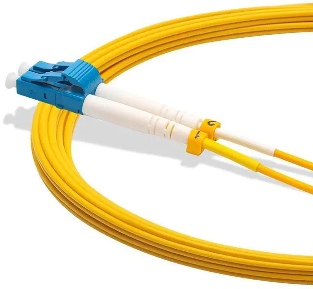 Alt view image 2 of 5 - LUWWZLX 50M(164ft) LC to LC Fiber Optic Cable, Single-Mode Duplex 9/125m OS2 1G/10G Patch Cord, 2.0mm LSZH Jacket, with LC Adapter Coupler