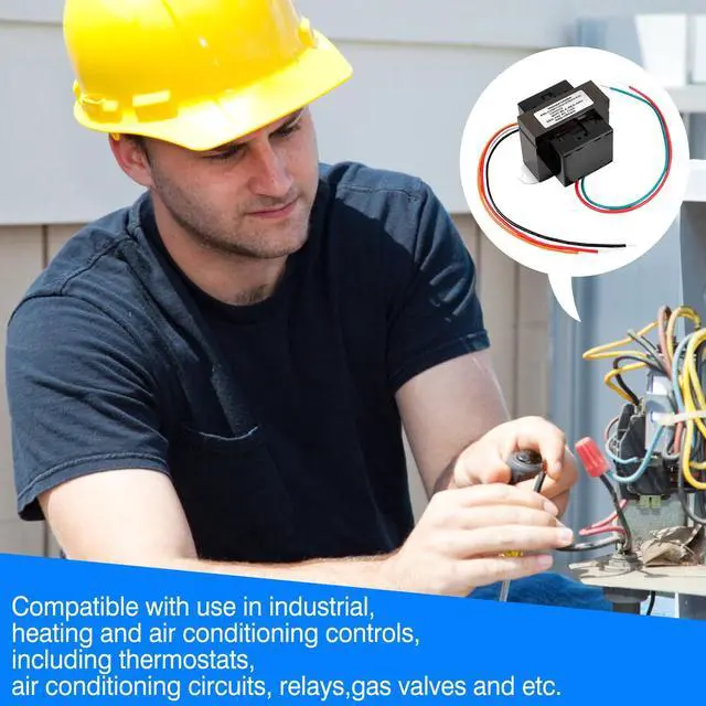 Alt view image 5 of 5 - Control Transformer 24V 75VA, Multi-Tap 120/208/240V to 24VAC Industrial Power Transformer with Foot Mount for HVAC Furnace, Relays, and Gas Valves