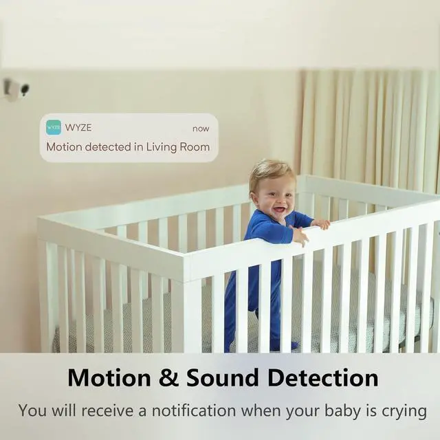 Alt view image 2 of 5 - Cam V3 Smart Home Security Camera, Indoor/Outdoor Use, IP65-Rated, 1080p Plug-in, Color Night Vision, Motion Detection, Two Way Audio, Compatible with Alexa, Google Assistant, Cam V3+256GB SD Card